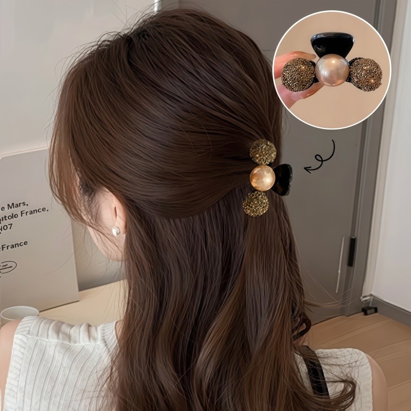 High-End Feeling Half-Tie Hair Small Grab Clip Female 2026 กิ๊บติดผมสไตล์ใหม่ ราคา ถูกที่สุด ดีลบีเคเค แกลเลอรีภาพที่ 9