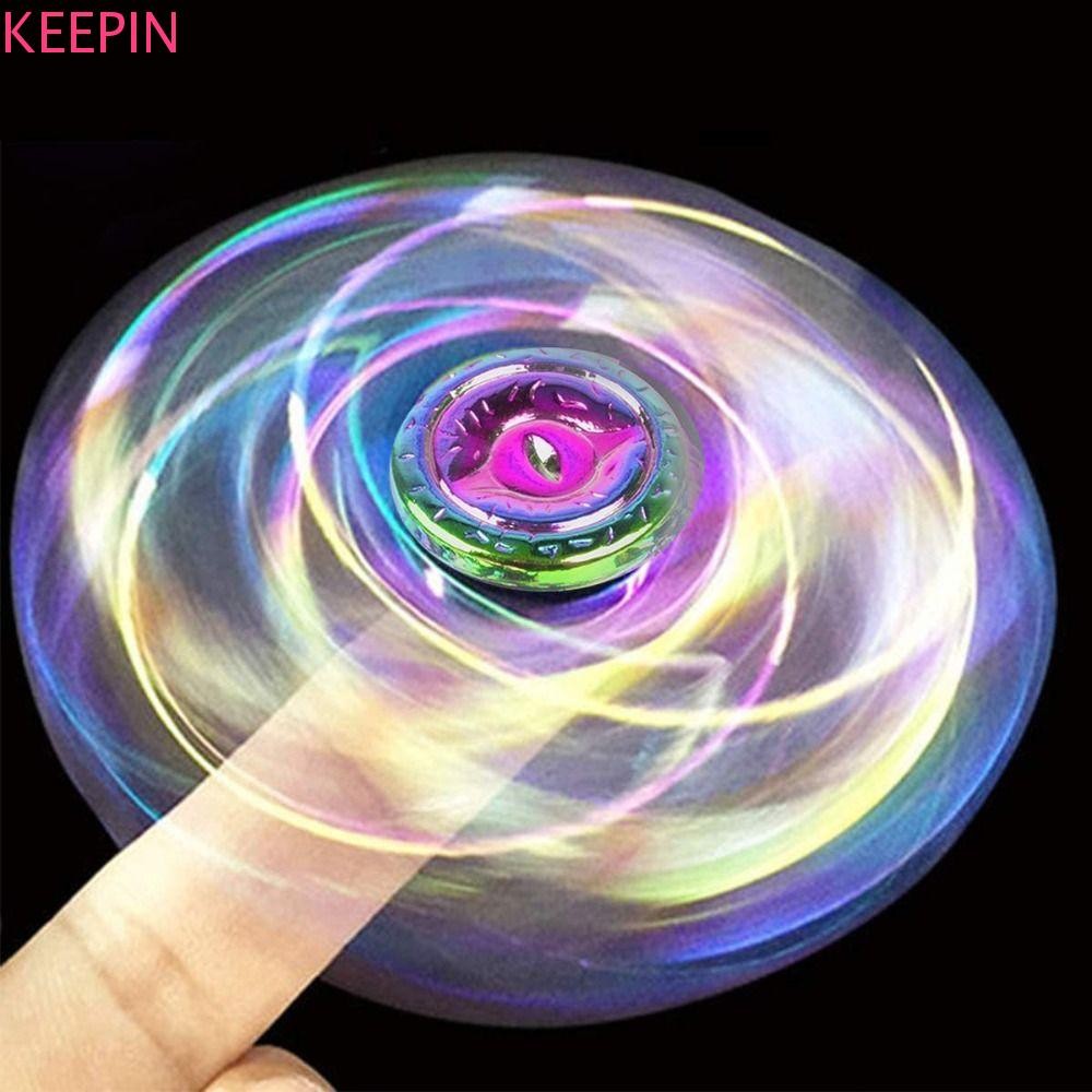 Keepin Hand Spinner, Dragon Wings โลหะความเร็วสูง Rainbow Finger Spinner, Spinning Top ของเล่นโลหะผสมเสียงต่ํา Anti-Anxiety ปลายนิ้ว Gyro ของขวัญวันเกิด