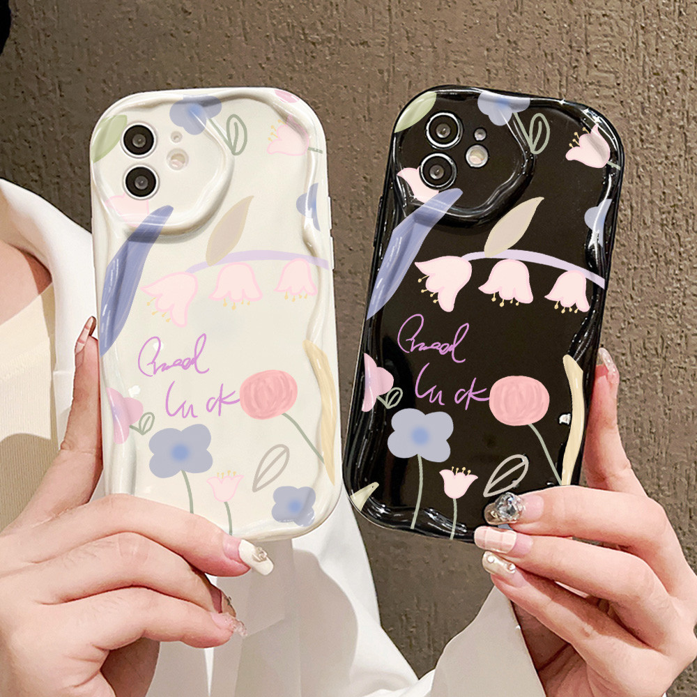 คลื่น เเคสโทรศัพท์ For Realme C11 C30 C21 C55 C25Y C12 C30S C25 C25S C35 C21Y 5 5i 7i 8i Narzo N55 50 50A 50i 30A Prime