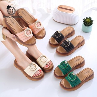 Ann.Fashion รองเท้าส้นหนาแฟชั่นพร้อมส่งในไทย พื้นหนาส้นตึกใส…