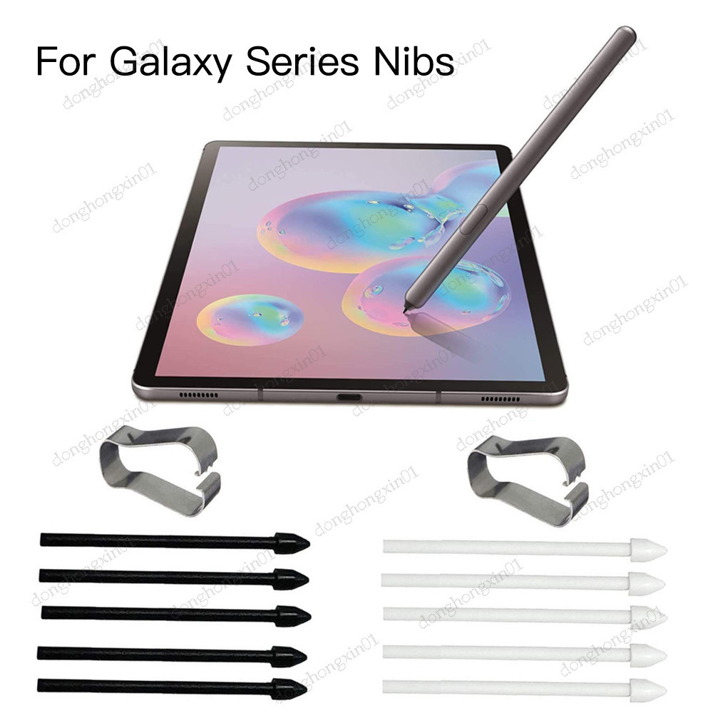 ปลายปากกาสไตลัสสัมผัส สําหรับ Samsung Galaxy Tab S6 lite S6 S7 S7+ S7/S9FE S8 Ultra Note 10 20 5 ชิ้น