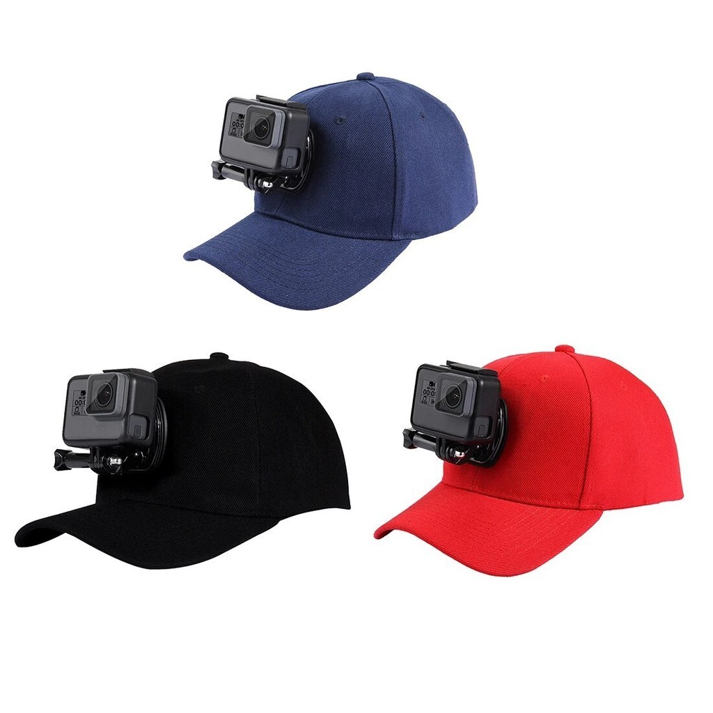 Adjustable Canvas Sun Hat Cap for Gopro Hero 12 11 10 9 8 SJCAM SJ7000 SJ6000 M20 Eken H9R Pro Yi 4K