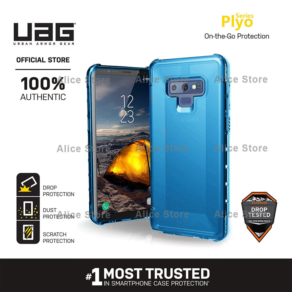 Uag เคสโทรศัพท์มือถือ กันกระแทก สีฟ้า สําหรับ Samsung Galaxy Note 9