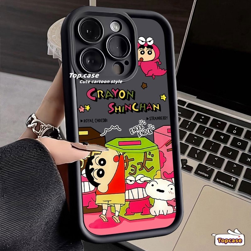สําหรับoppo A3X A60 A79 A38 A18 A58 A17 A17k A78 A57 A5s A76 A96 A16 A16s A15 A15s A16k A77s A7 A3 A95 A54 A93 A74 A74 A5 2020 ฝาครอบโทรศัพท์ไดโนเสาร์น่ารัก