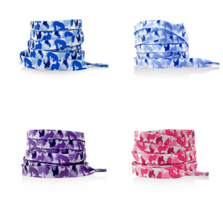 （คลังสินค้าไทย）เชือกผูกรองเท้า ลายพรางเมฆ หรูหรา 120 ซม. 1 ค…