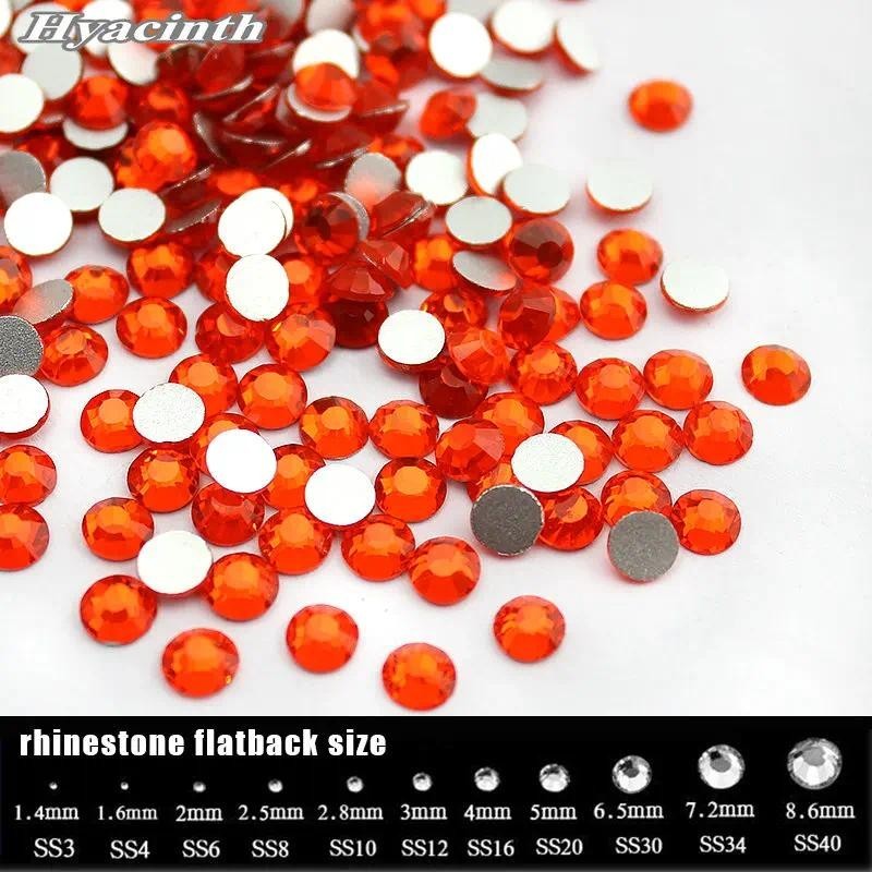 พลอยเทียม SS4-SS34 สีผักตบชวา สําหรับตกแต่งเล็บ (288-1440 ชิ้น)/แพ็ก