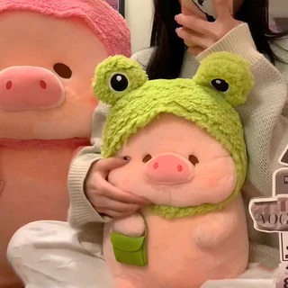 COD ตุ๊กตาลูกหมู ตุ๊กตาหมู ของเล่นตุ๊กตามีหมวก ขนฟูน่ารักนุ่มนิ่ม ของขวัญวันเกิด ของเล่นสําหรับเด็ก