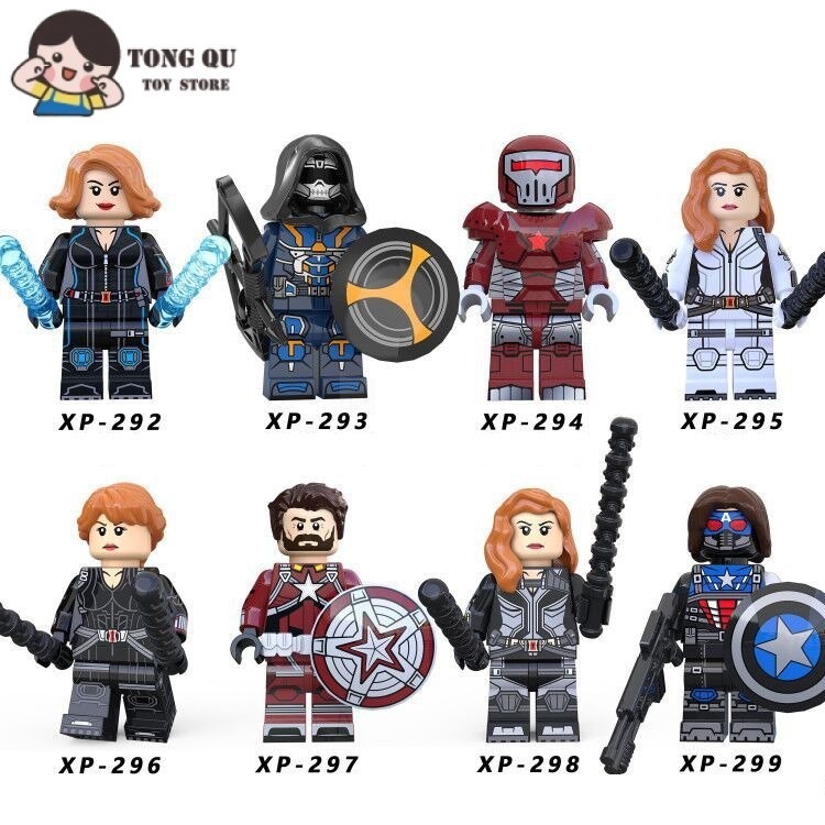 Superhero Minifigures Taskmaster Black Widow Building Block ตุ ๊ กตาคอลเลกชันของขวัญมินิของเล ่ น
