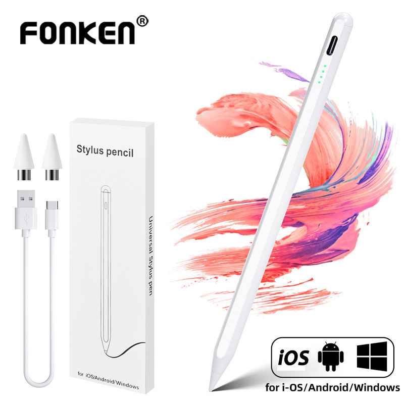 Fonken ปากกาสไตลัสทัชสกรีน หน้าจอสัมผัส สําหรับ iOS Android Windows Phone Pencil Drawing Tablet Smar