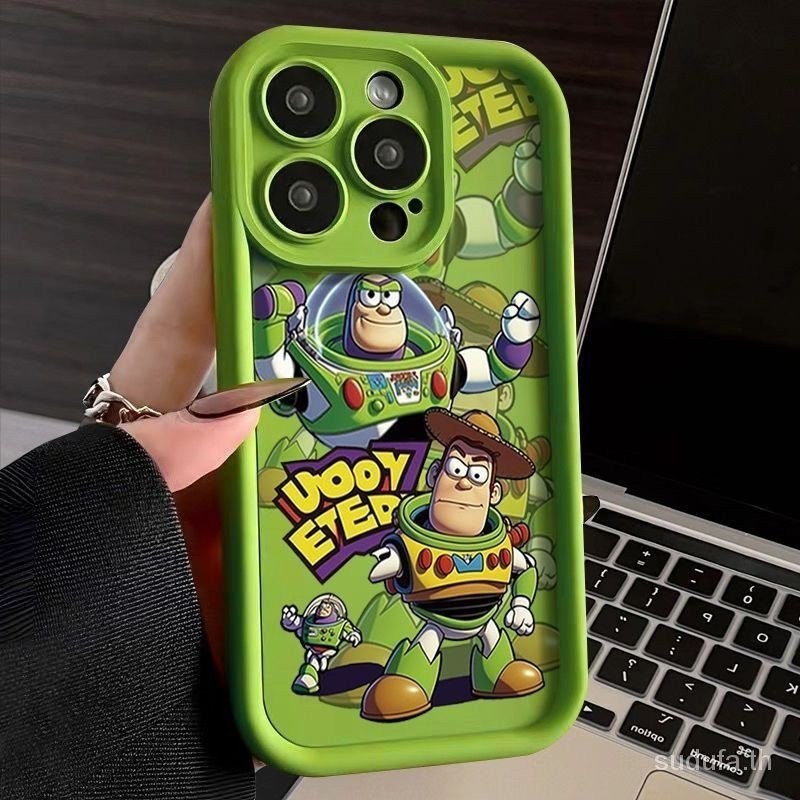เคสโทรศัพท์มือถือ กันกระแทก ลายการ์ตูน Buzz Lightyear สําหรับ iPhone 11 12 13 14 15 pro max 11promax 12pro 13promax 14promax xr x xs max 7plus 8plus 14plus 15plus