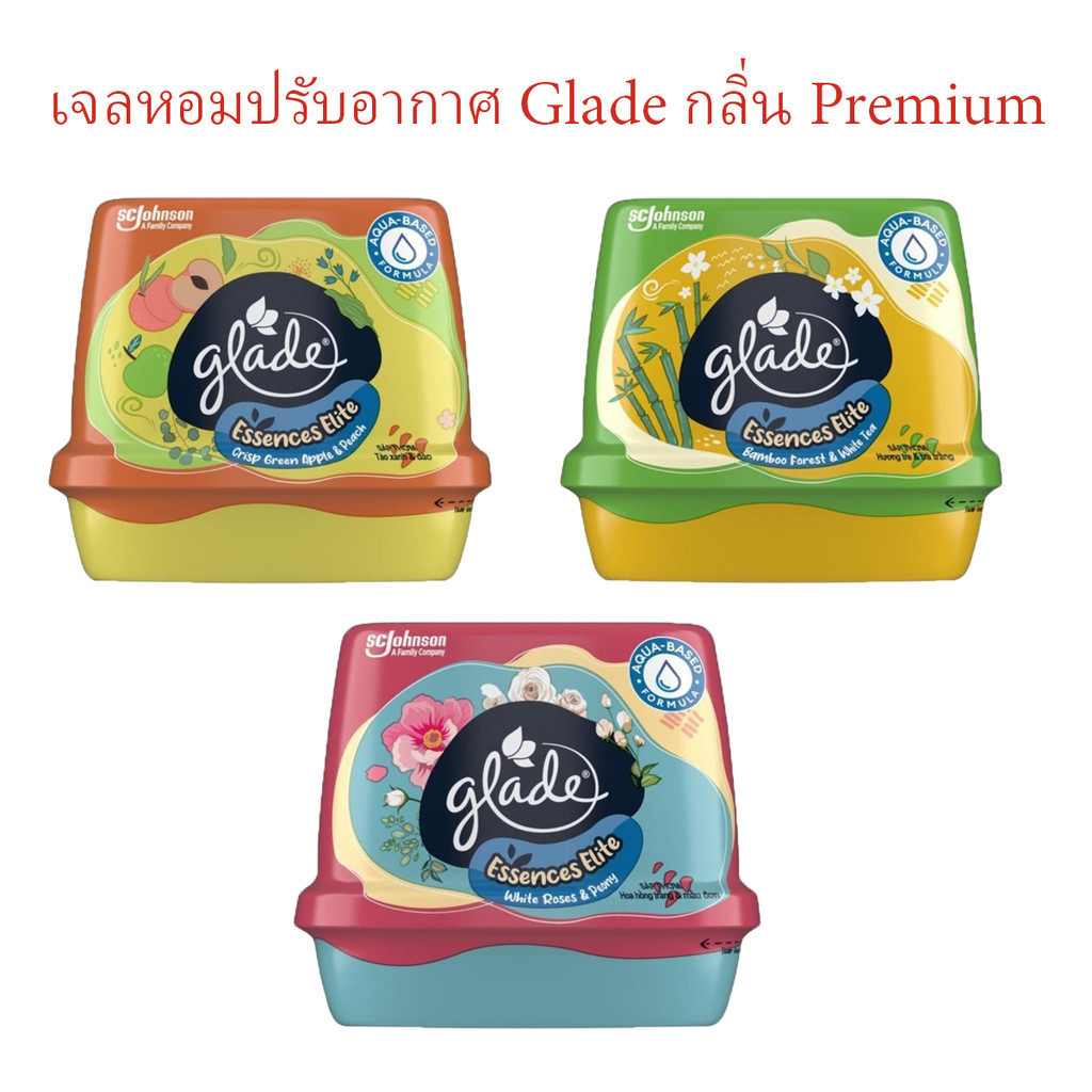 Glade Scented gel เจลหอมปรับอากาศเกลด กลิ่น 2 in 1 พรี่เมี่ยม 180 กรัม กลิ่นพิเศษ limited