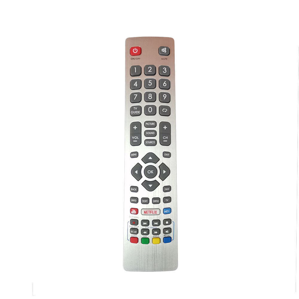 ใหม่เปลี่ยน SHW/RMC/0115 สําหรับ Sharp Aquos TV รีโมทคอนโทรล Netflix SHWRMC0115