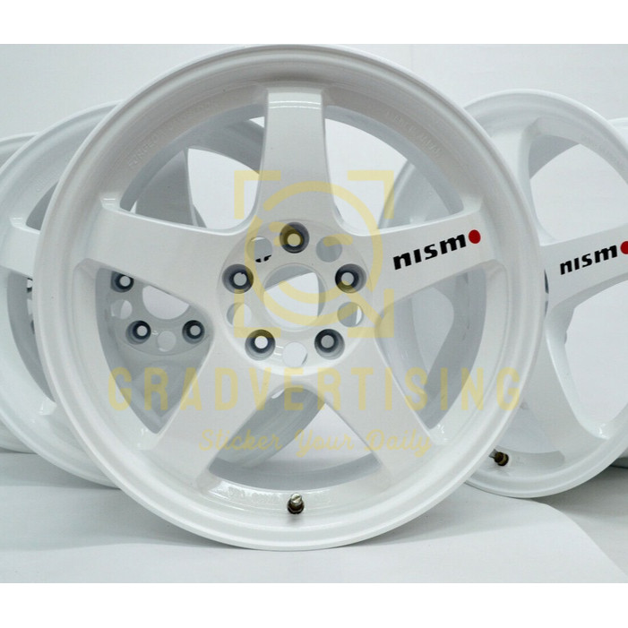 สติ๊กเกอร์รูปลอก NISSAN NISMO VELK RIM CUTTING STICKER NISMO LM GT4 QUALITY REPLACEMENT 4PCS