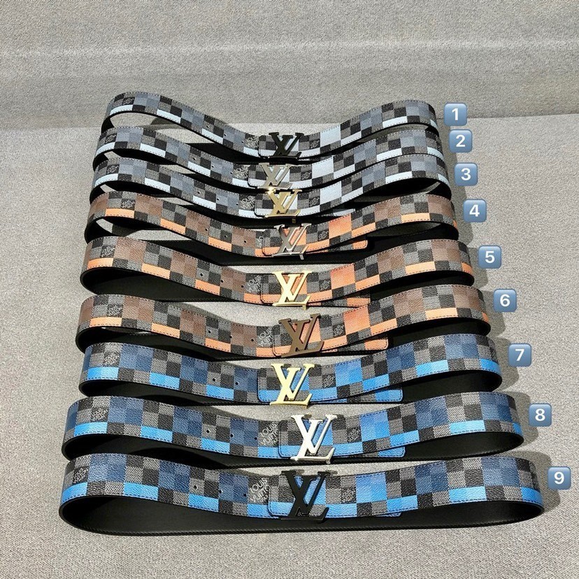 Louis Vuitton เข็มขัดรุ่น LV Initiales ขนาด 40 มม. ใส่ได้ทั้งสองด้าน Lv Men's Belt Full Set