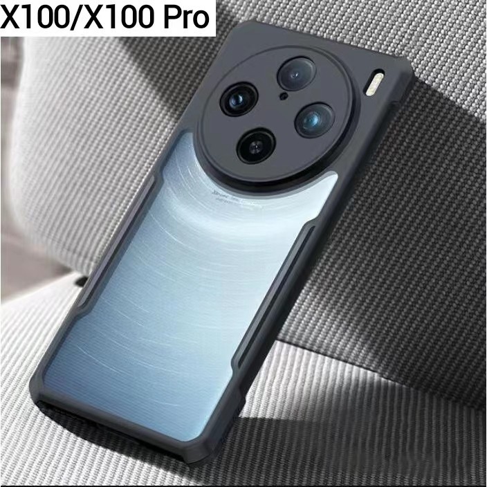 เคส Vivo X200 / X200Pro / X100 / X100Pro สำหรับวีโว่ ขอบดำหลังใส กันกระแทก นิ่ม TPU Case