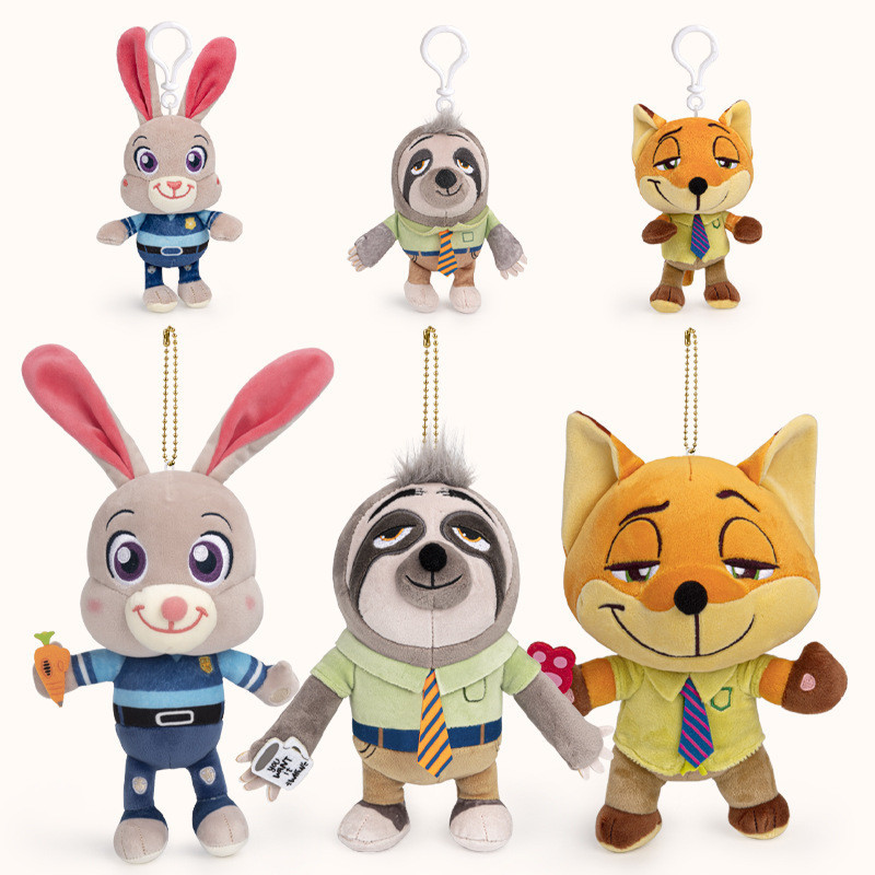 ของเล่นยัดไส้ จี้ห้อยกระเป๋า ❀ ตุ๊กตาผ้ากํามะหยี่ ตัวละคร Nick Judy Zoo น่ารัก