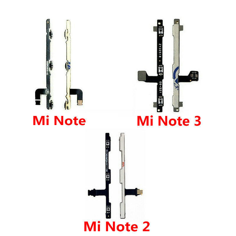 สายแพปุ่มปรับระดับเสียง เปิดปิดด้านข้าง สําหรับ Xiaomi Mi Note Mi Note 2 Mi Note 3