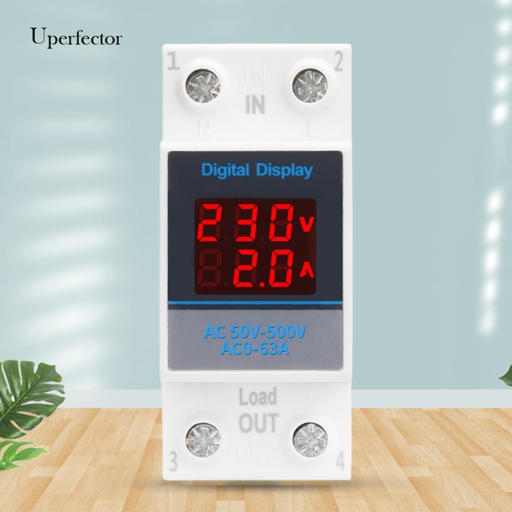 [Uperfector.th] โวลต์มิเตอร์ดิจิทัล LED AC50-500V 63A 100A สําหรับวัดแรงดันไฟฟ้า