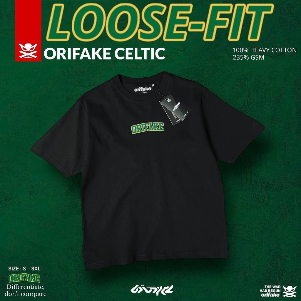 เสื้อยืด LOOSE FIT ORIFAKE CELTIC