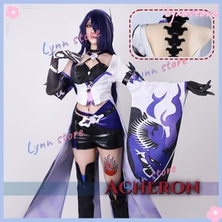 Game Honkai: Star Rail Acheron ชุดคอสเพลย์ วิกผม เซ็กซี่ ผู้…