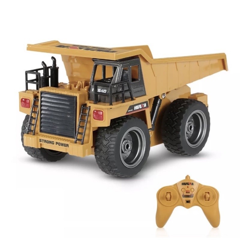 รถบังคับวิทยุ รถดั้มบังคับวิทยุ HULNA 1:18 4WD 2.4GHzบังคับแบตเตอรี่ชาร์ทดั้มได้จริงอุปกรณ์พร้อมเล่น