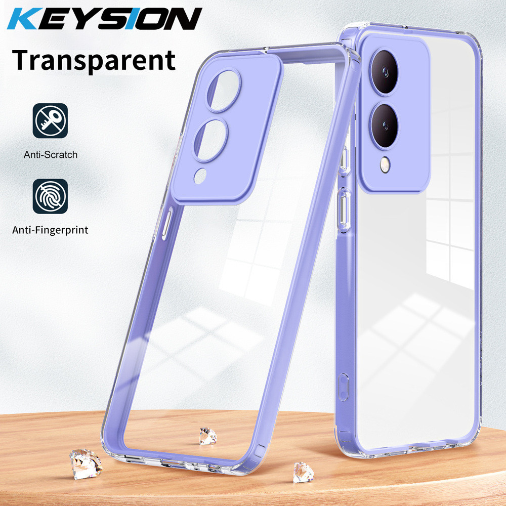 Keysion เคสโทรศัพท์มือถือ ซิลิโคนนิ่ม TPU ใส กันกระแทก สําหรับ VIVO Y17S Y17S