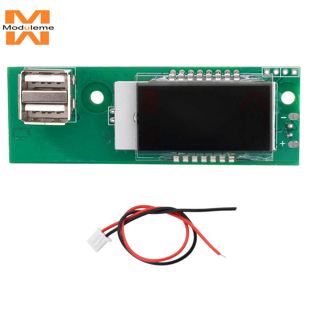 โวลต์มิเตอร์ หน้าจอ LCD แสดงสถานะพลังงาน พร้อมพอร์ต USB คู่ แบตเตอรี่ลิเธียม 12V กรด 3S