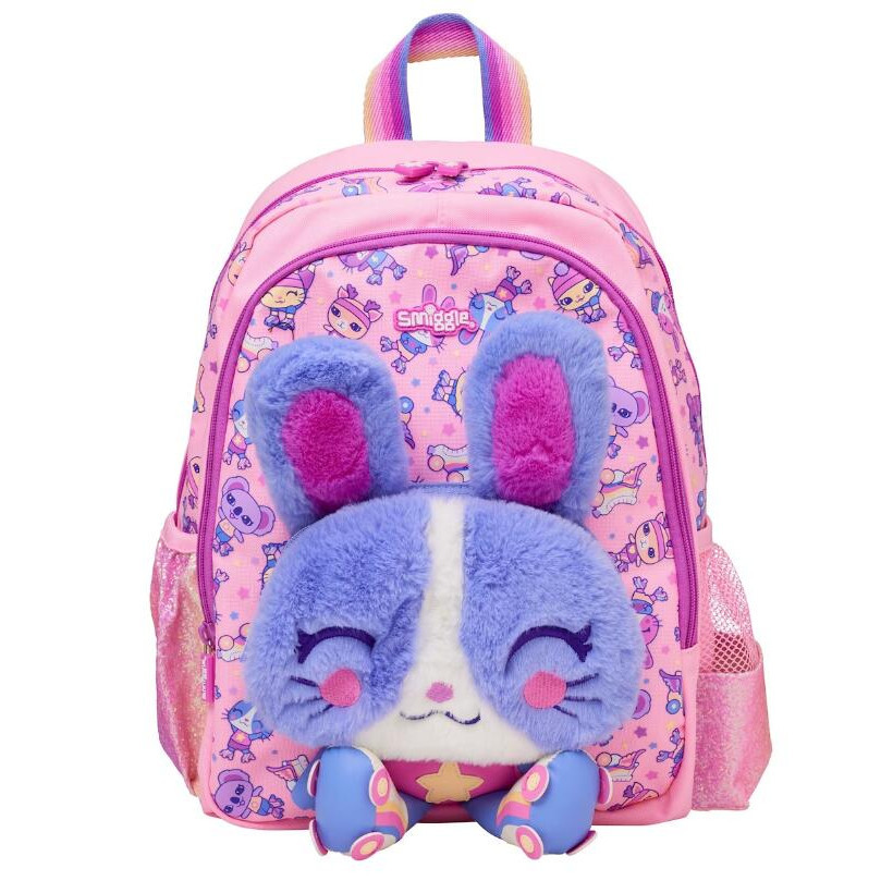 Smiggle Movin' Junior Character Backpack กระเป๋ากระต่ายน้อยสีชมพูม่วง ขนาด 14-15 นิ้ว พร้อมส่งในไทย ชนช็อป