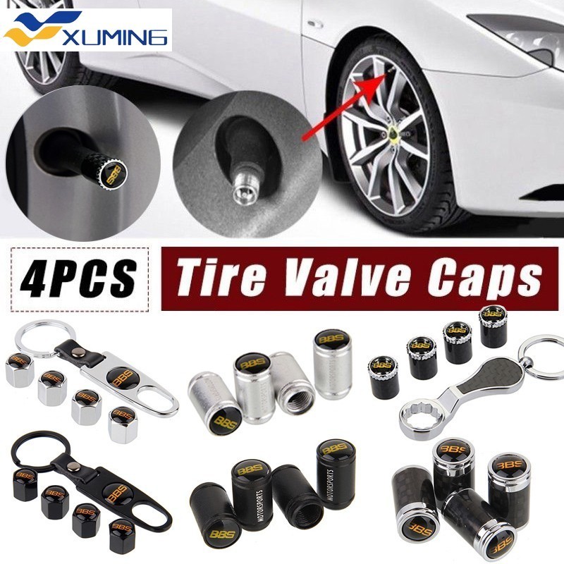 Xm- ฝาครอบวาล์วยางล้อรถยนต์ ลายโลโก้   อุปกรณ์เสริม สําหรับ BMW Mazda Subaru Volvo Suzuki KIA 4 ชิ้น