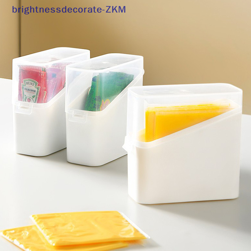 [Brightdecorate] กล่องใส่ชีส แบบใส ความจุขนาดใหญ่ พร้อมฝาปิด สําหรับเก็บอาหาร