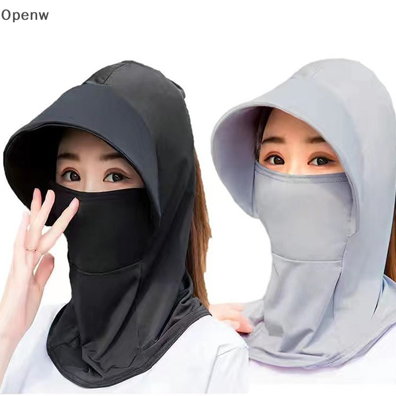 หมวกปีกกว้าง ผ้าเรยอน ป้องกันรังสียูวีระบายอากาศ เหมาะกับฤดูร้อน ขี่จักรยาน ชายหาด กลางแจ้ง ผู้หญิง