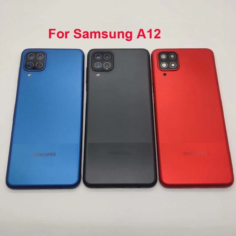 ฝาหลังแบตเตอรี่กรอบประตูสําหรับ Samsung Galaxy A12 A125FD