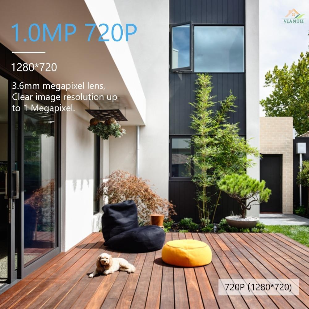 กล้องรักษาความปลอดภัยอะนาล็อก 1.0MP 720P 4-in-1 (TVI/AHD/CVI/CVBS) เฝ้าระวังสภาพอากาศ กลางแจ้ง พร้อมระบบอินฟราเรด Night Vision Pal