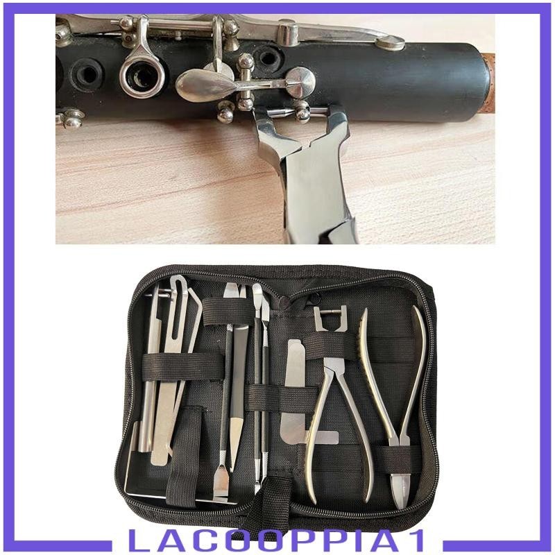 [Lacooppia1] ปลอกกุญแจ อเนกประสงค์ สําหรับซ่อมแซมแซกโซโฟน คลาริเน็ต 12 ชิ้น