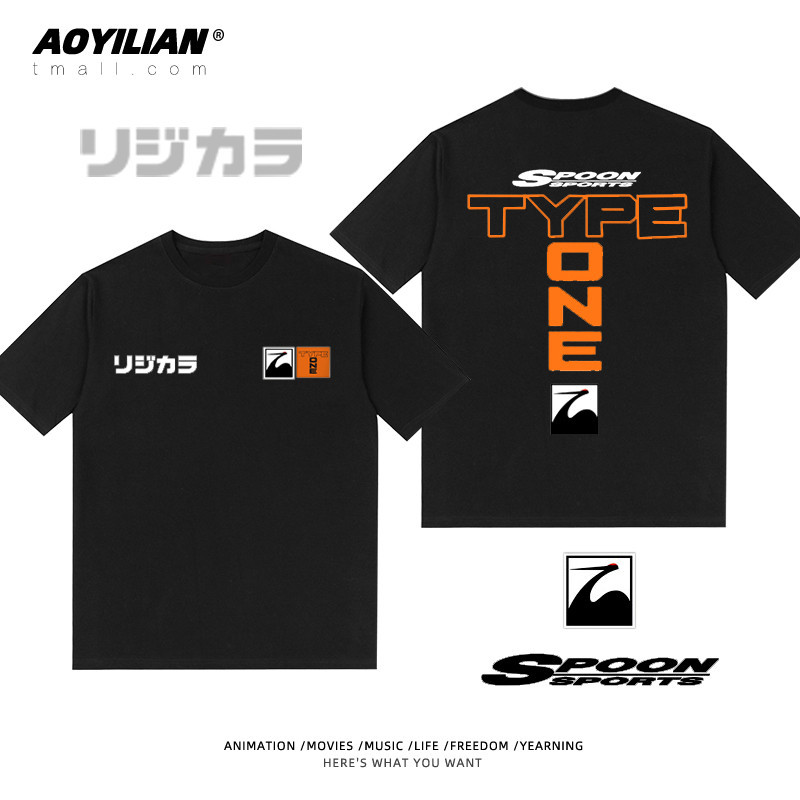 เสื้อยืดแขนสั้น ผ้าฝ้ายแท้ พิมพ์ลายรถยนต์ GK Civic EKFD2 แฟชั่นฤดูร้อน สําหรับผู้ชาย และผู้หญิง 331
