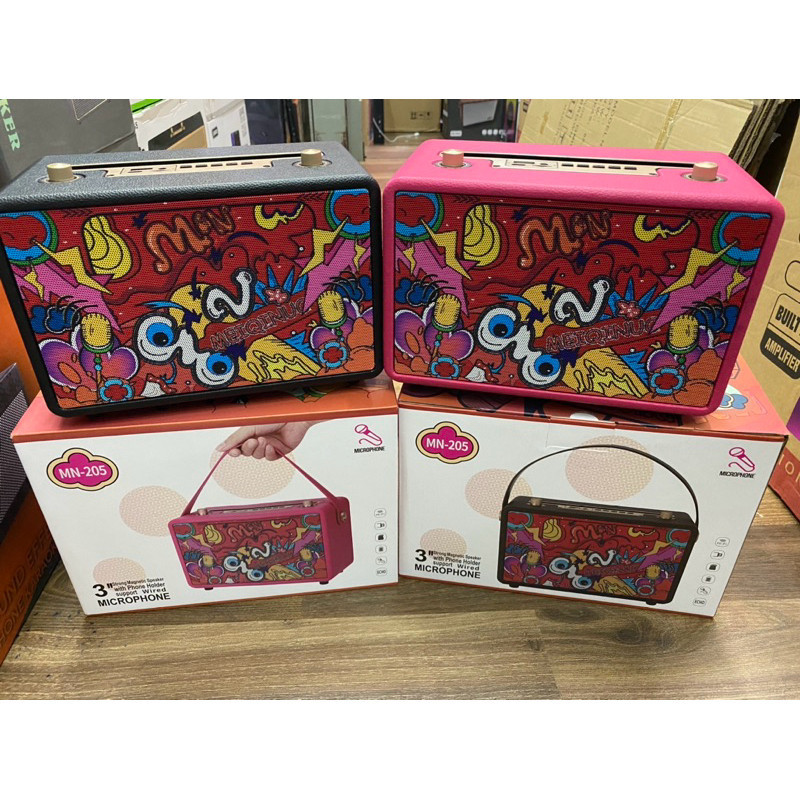 ลำโพงเสียงเพราะ ลำโพงบลูทูธลายสวยๆรุ่นMN-205