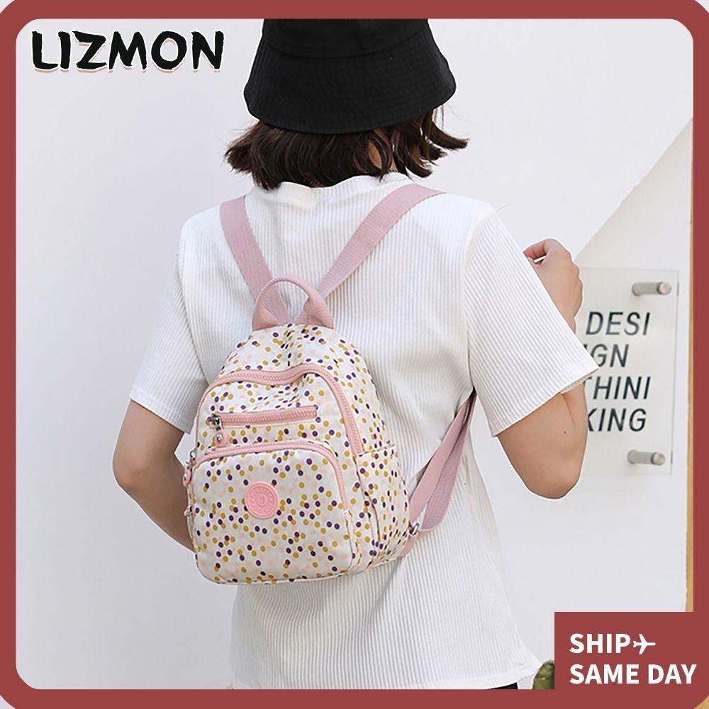 Lizmon กระเป๋าเป้สะพายหลัง กระเป๋านักเรียน ผ้าไนล่อน กันน้ํา จุของได้เยอะ พิมพ์ลาย สะดวก เหมาะกับเล่นกีฬา สําหรับผู้หญิง และผู้ชาย