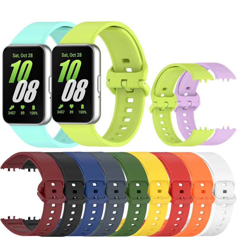 สายนาฬิกาข้อมือซิลิโคน แบบเปลี่ยน สําหรับ Samsung Galaxy Fit 3
