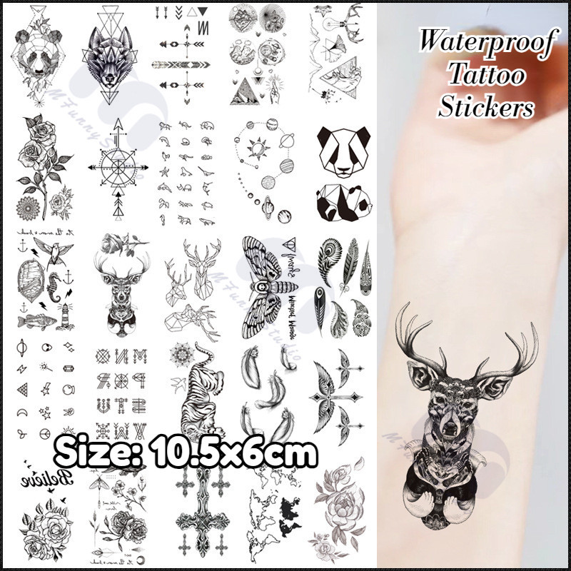 【MF Magic Tattoo】สติกเกอร์รอยสักชั่วคราว กันน้ํา สําหรับ 10-15 วัน