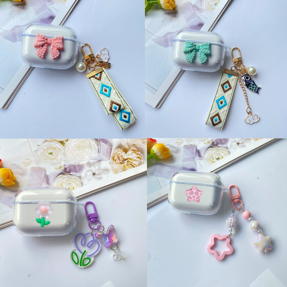 เคสซิลิโคนใส ลายดอกไม้ สําหรับหูฟัง UGREEN HiTune T3 T6 h5 HiTune h5