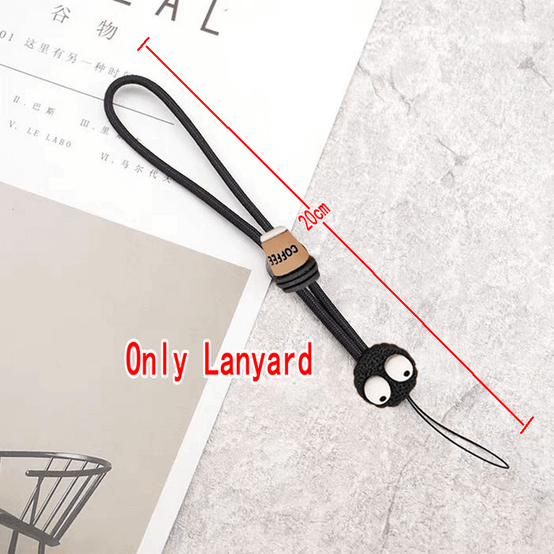 Casing OPPO A92 A72 5G A52 A33 A53 2020 A15S A15 A54 4G A55 A5 A9 A11K A12 A5S A7 A12E A3S A1 A83 F11 F9 Reno 6 Lite Realme 2 Pro Anti-drop Fine Hole Thick Edge Silicone Kuromi Doll Cartoon Black briquettes Strap Soft Phone Case 1JT 31 - รูปที่ 5