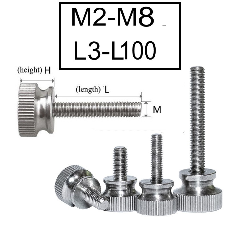 【 M8- 2 , L100-L3 】ฝาครอบสกรู สเตนเลส 304 หัวสกรูเกลียว 834 M2 M3 M4 M5 M6 M8 S002