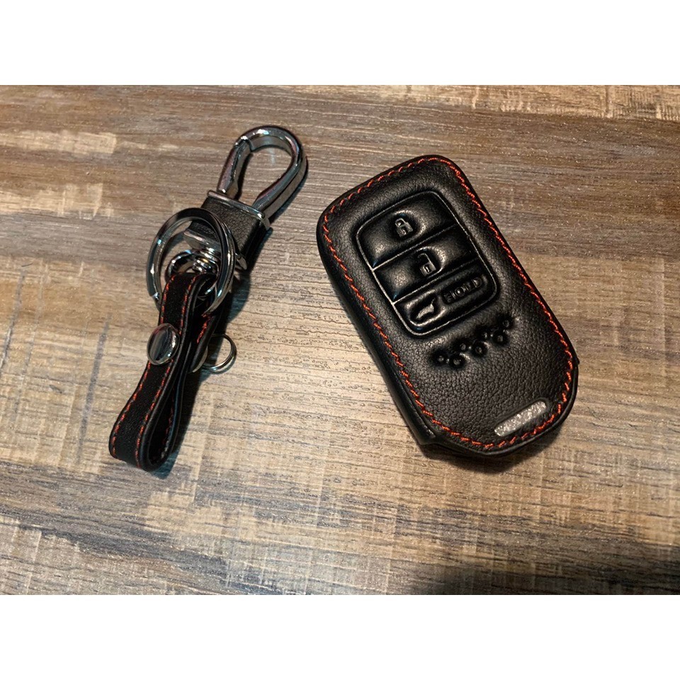 ปลอกใส่กุญแจ ซองหนัง แท้ ใส่กุญแจรีโมทรถยนต์ Honda City 2020 Crv G5 2018 -- เก็บเงินปลายทางได้ --