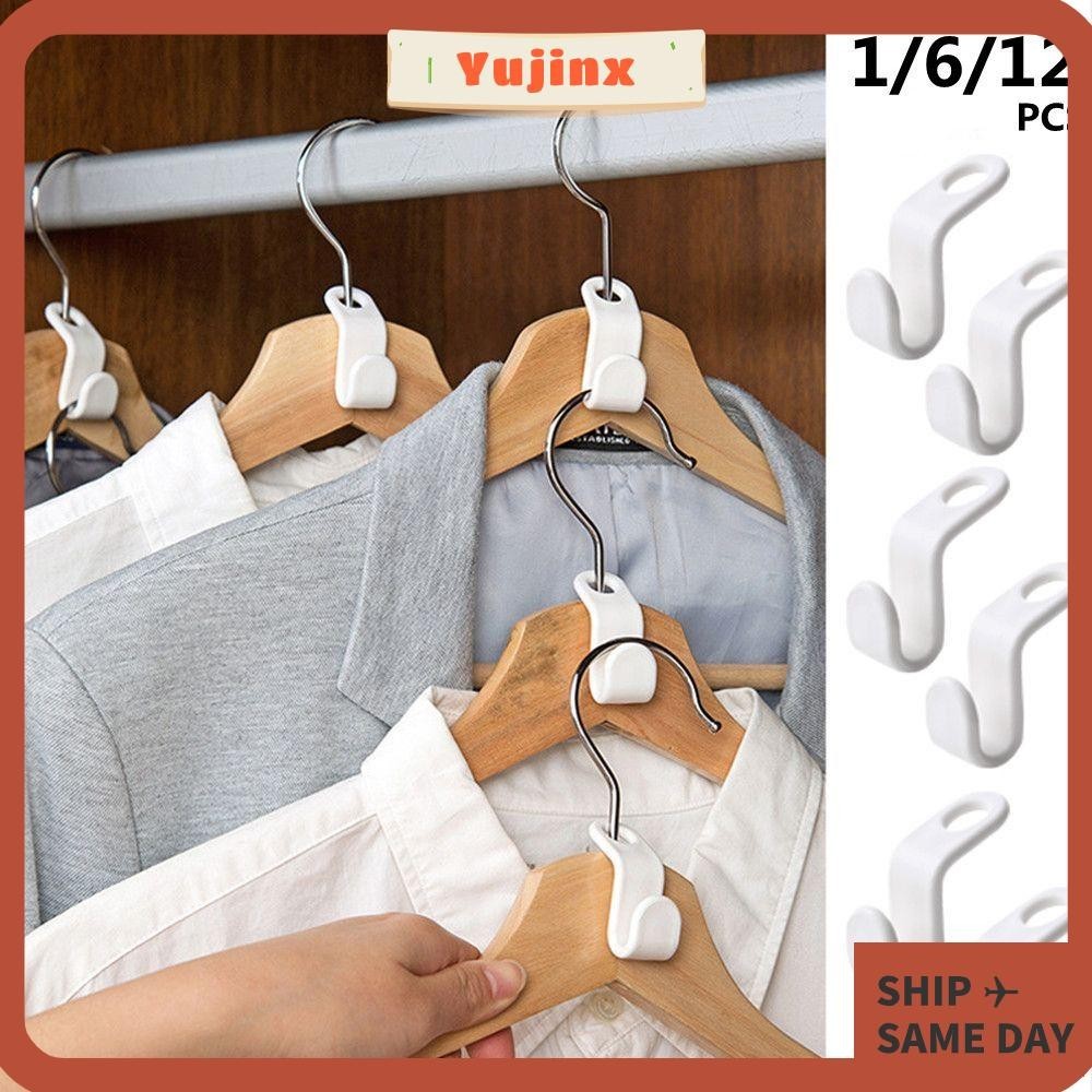 Yujinx ไม้แขวนเสื้อ ขนาดเล็ก ประหยัดพื้นที่ สําหรับห้องนอน ตู้เสื้อผ้า