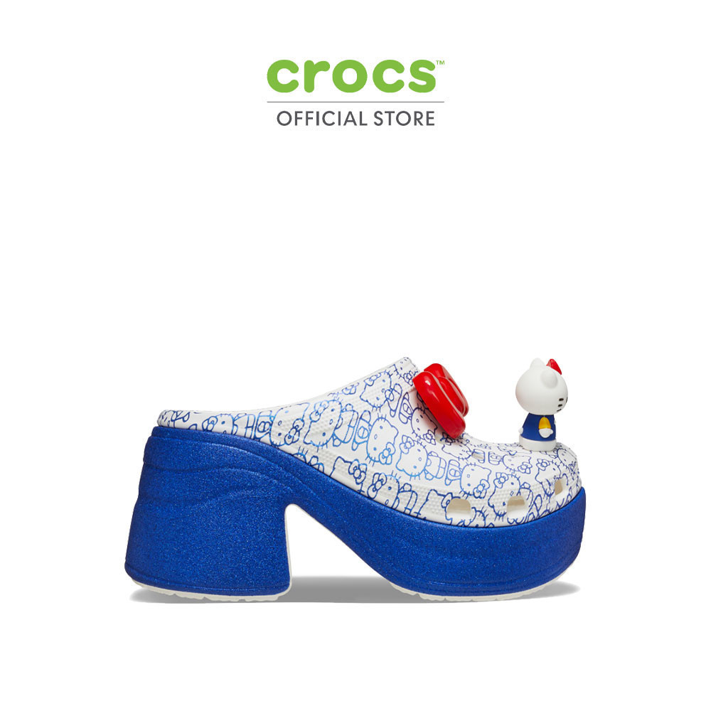 CROCS รองเท้าลำลองผู้ใหญ่ HELLO KITTY SIREN CLOG รุ่น 209451100 - WHITE