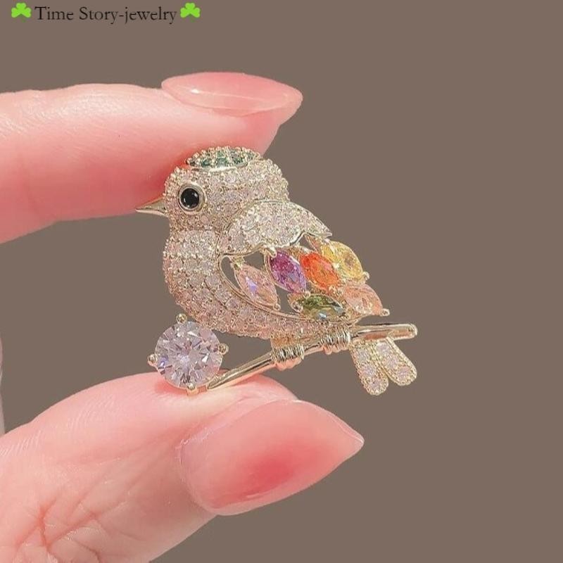 Magpie เข็มกลัด รูปนกน่ารัก กันลื่น คุณภาพสูง
