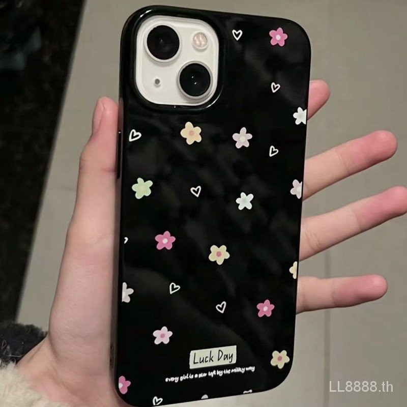 เคสโทรศัพท์มือถือ กันกระแทก ลายดอกไม้ หลากสี เรียบง่าย สําหรับ iPhone 15 14promax 12 11pro 13 xsmax xr 7 8plus OQ5T