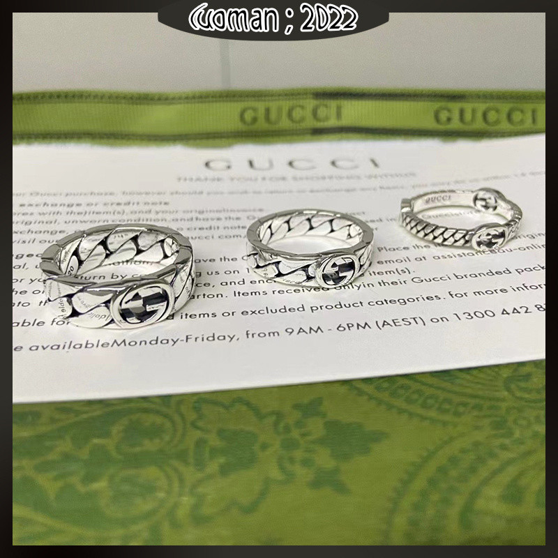 แหวน Gucci รุ่น Double G Wide and Narrow