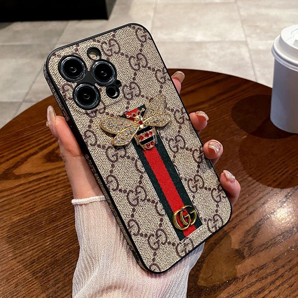 เคสโทรศัพท์มือถือ ป้องกัน ลายแบรนด์ Gucci หรูหรา สําหรับ Apple iPhone 15promax 14 13 12 11