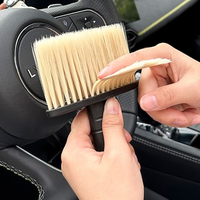 ✿ Auto ภายในรายละเอียดแปรงฝุ่นแปรงทําความสะอาดรถยนต์สําหรับ Air Outlet Dashboard Auto Dust Remover แปรงทําความสะอาด Duster - รูปที่ 5